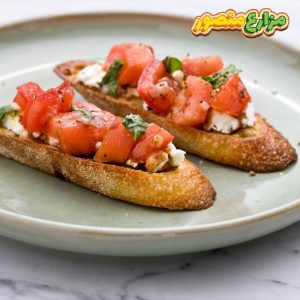 بروشيتا الطماطم بالريحان