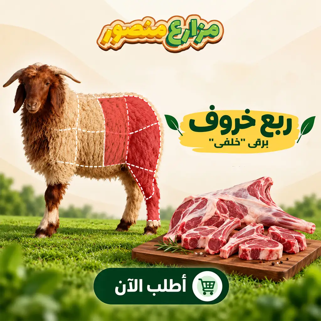ربع خروف برقي خلفي (فخدة  + موزه + نص بيت الكلاوى)
