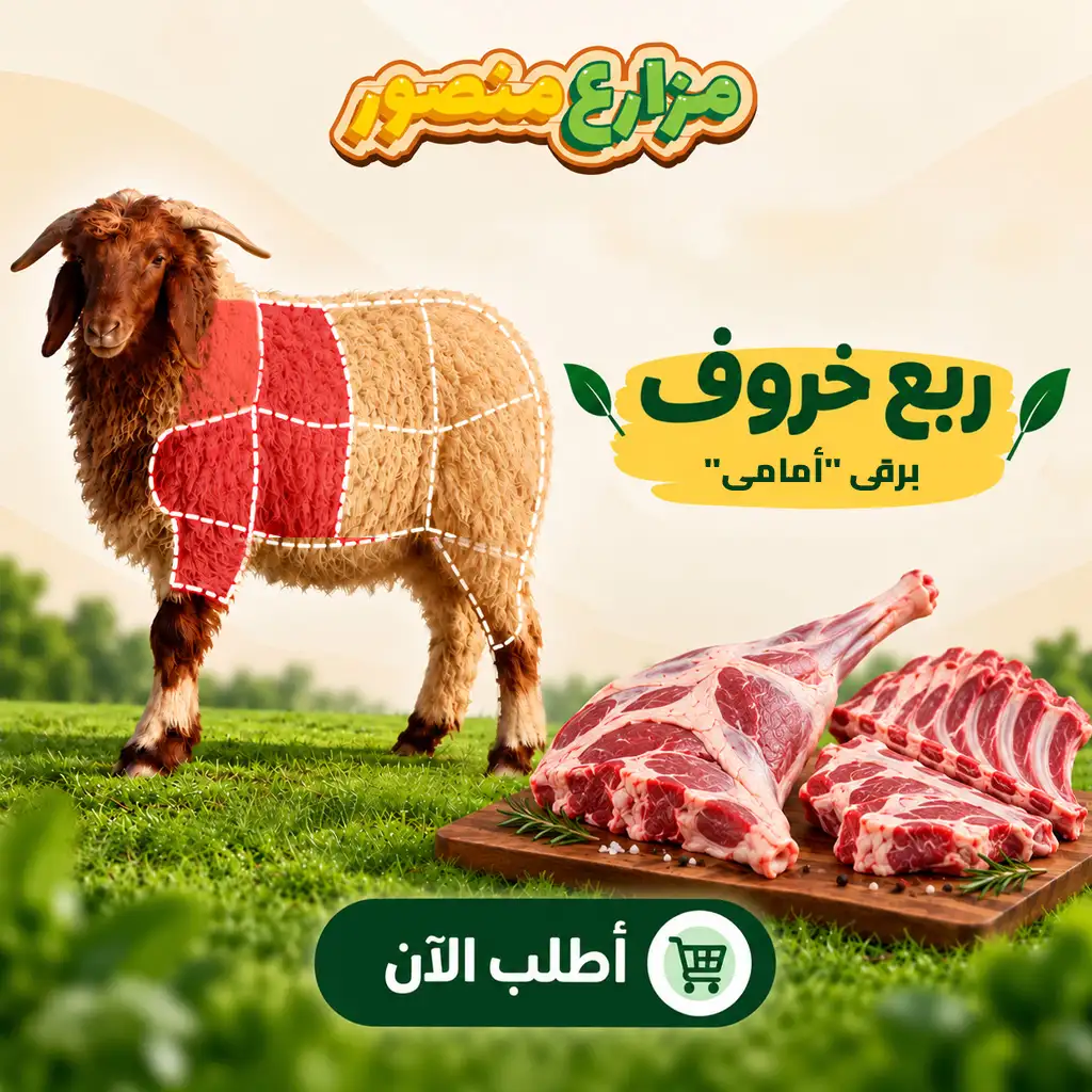 ربع خروف برقي أمامي ( الكتف + نص الريش)